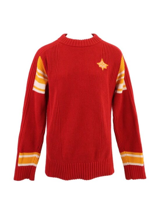 Louis Vuitton Sweaters - Louis Vuitton Sp1 Cashmere Nylon Logo Patch Rib Knit Pullover Sweater
